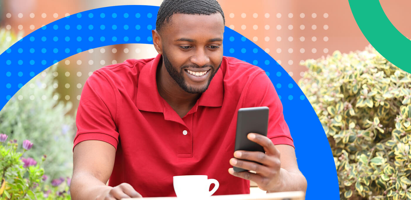 Man checking his emails