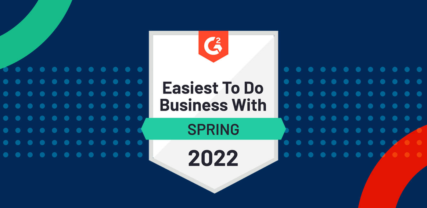 G2 Easiest to do business with badge