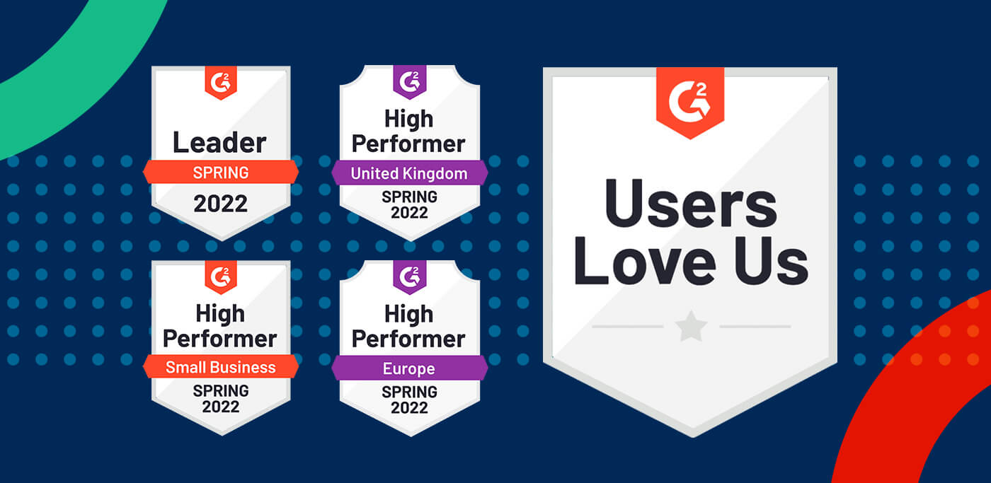 G2 Spring 2022 badges