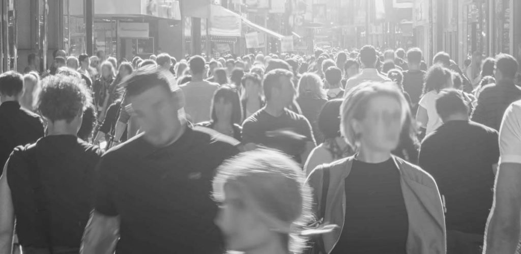 People on the high street