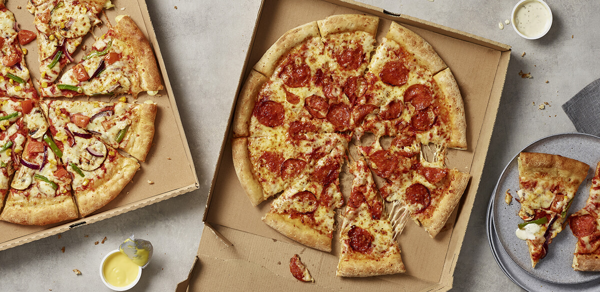 Papa John's pizza and sides