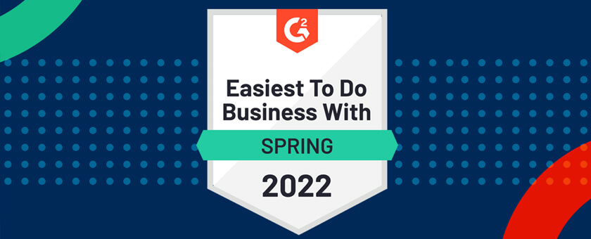 G2 Easiest to do business with badge