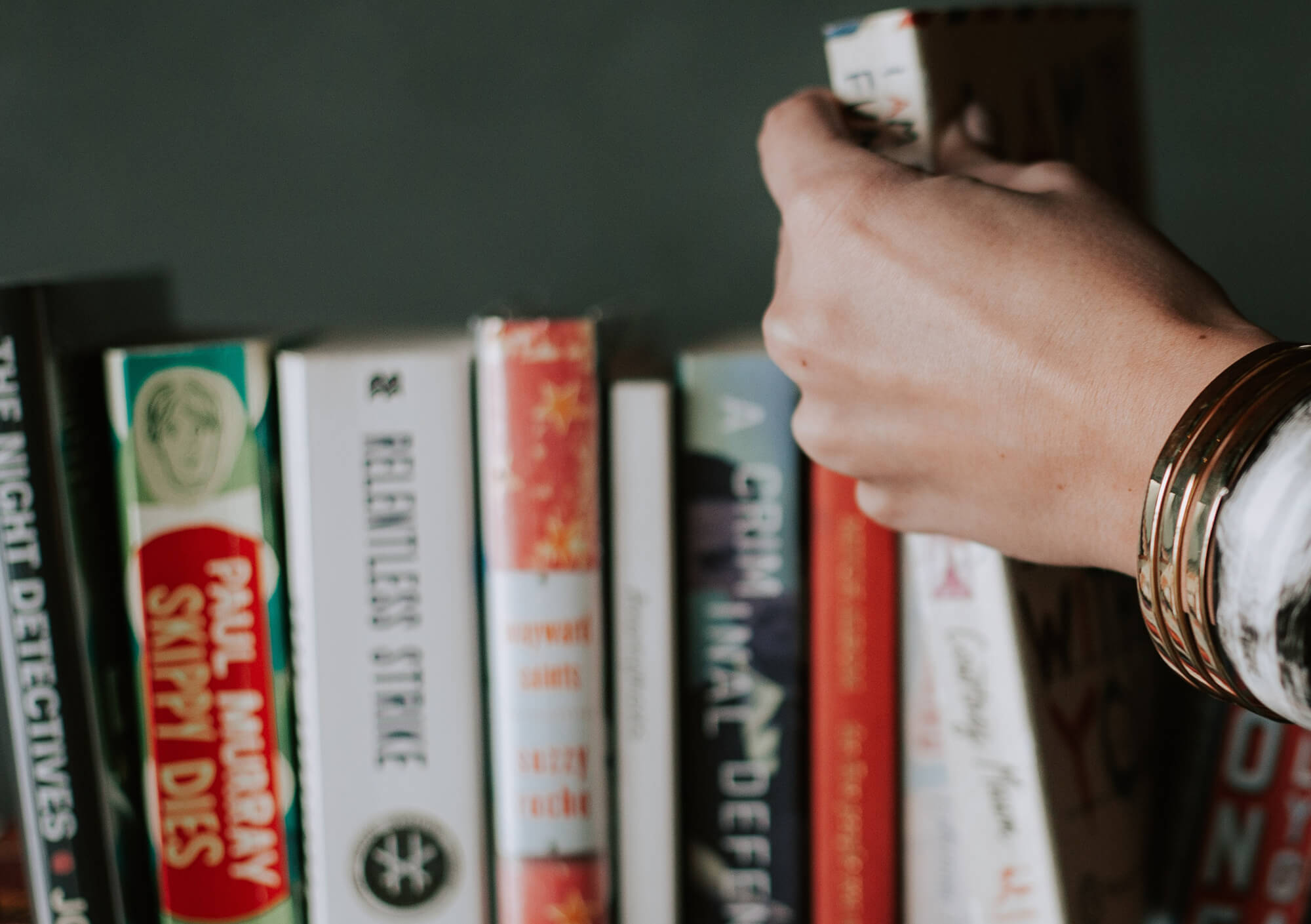 Picking books of the shelf